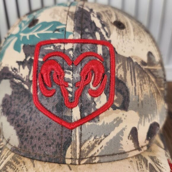 VINTAGE Dodge Hemi Hat Cap Snapback Camo Mens Trucks Hunting Outdoors Fishing - Picture 3 of 10